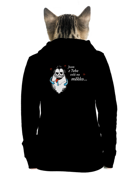 Vejce dámská mikina na zip Black