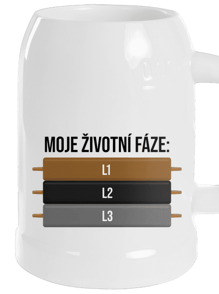 Moje životní fáze půllitr White