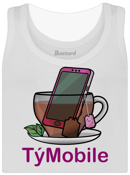 TýMobile dámské tílko klasické White