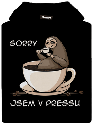 V pressu dětská mikina klokanka Black