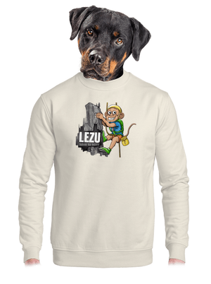 unisex mikina bez kapuce