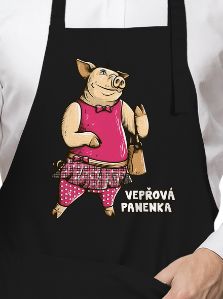 Vepřová panenka zástěra Black