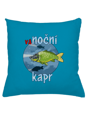 Vánoční kapr polštář Blue Turquoise
