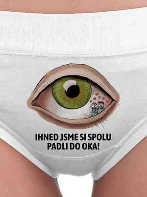 Padli do oka dámské kalhotky White