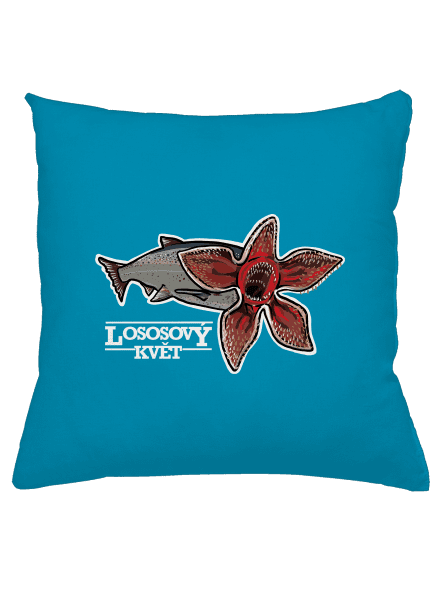 Lososový květ polštář Blue Turquoise