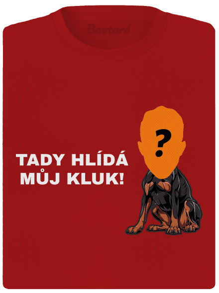 Tady hlídám já dámské sportovní tričko Red Mal