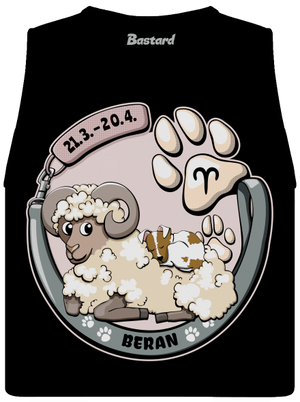 Psí horoskop: Beran dámské tílko volné Black