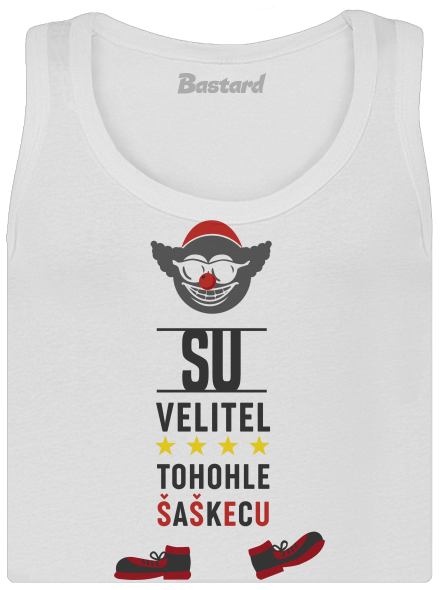 Velitel šaškecu dámské tílko klasické White