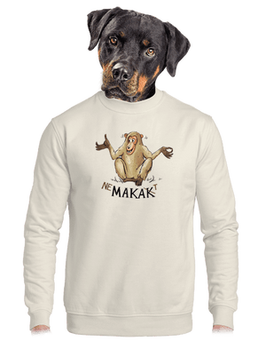 unisex mikina bez kapuce