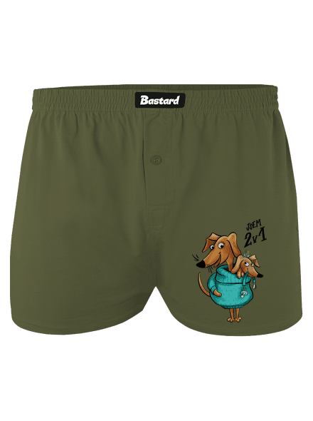Jsem dva v jednom pánské trenky Khaki