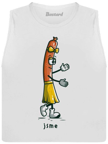 Páreček dámské tílko volné White