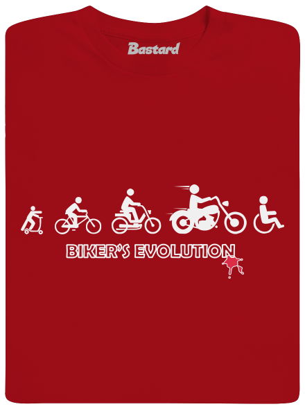 Bikers evolution pánské dlouhý rukáv Red