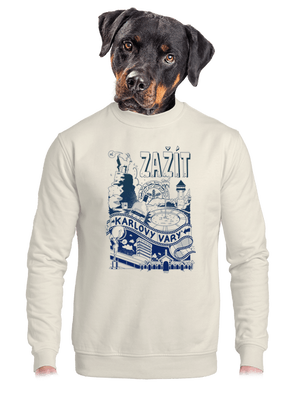 unisex mikina bez kapuce