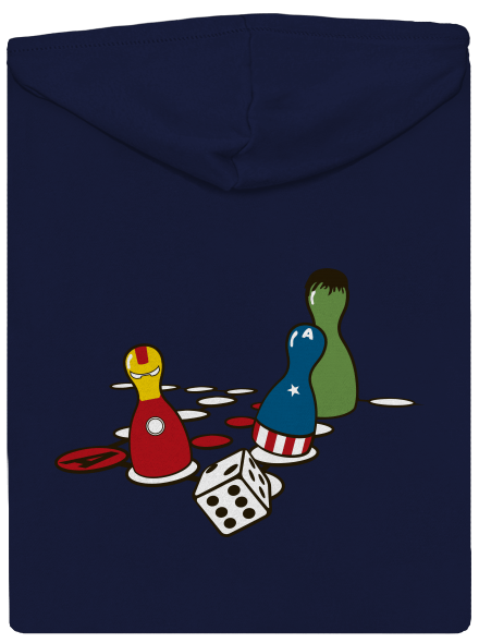 Superhrdino nezlob se pánská mikina na zip Navy