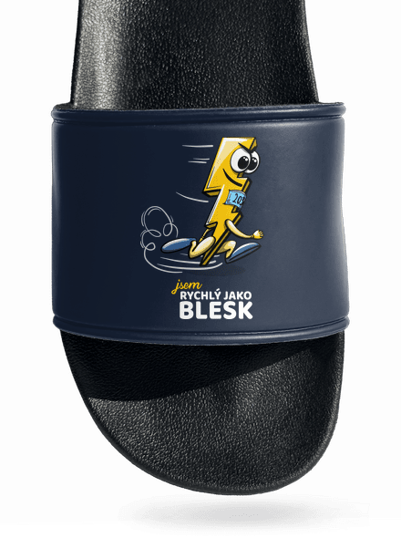 Rychlý jako blesk pantofle Navy