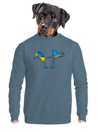 unisex mikina bez kapuce