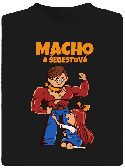 Macho a Šebestová dětské sportovní tričko Black