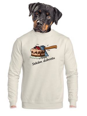 unisex mikina bez kapuce