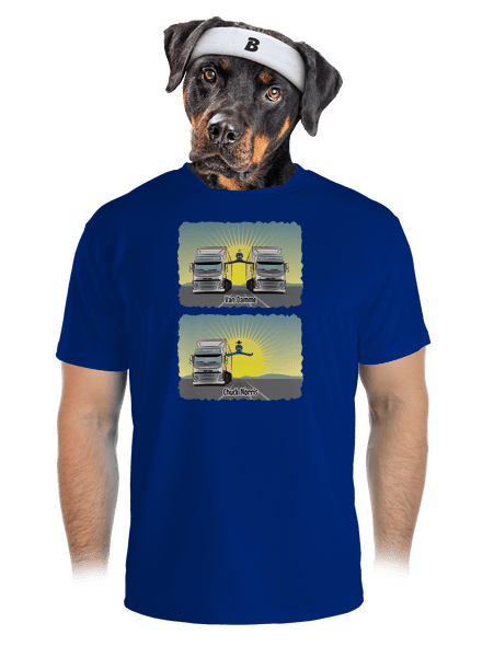 Chuck & Truck pánské sportovní tričko Royal Blue Mal