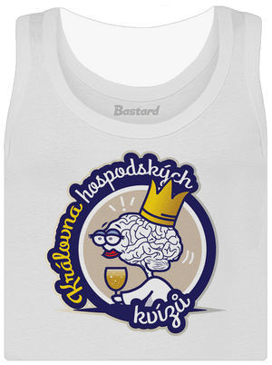 Král a královna kvízů dámské tílko klasické White