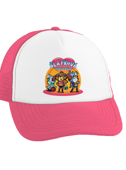 Šlapková patrola kšiltovka truckerka Fluorescent Pink cap