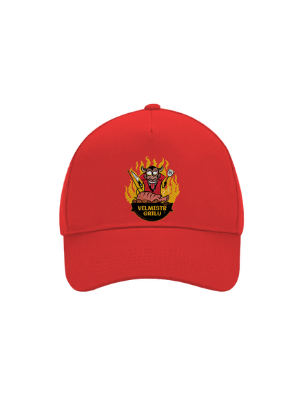 Velmistr grilu kšiltovka baseballka Classic Red