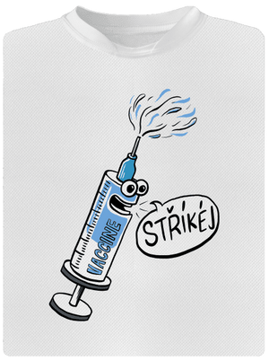 Stříkej pánské sportovní tričko White