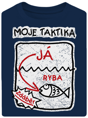 Rybářská taktika unisex tričko oversized Midnight Blue