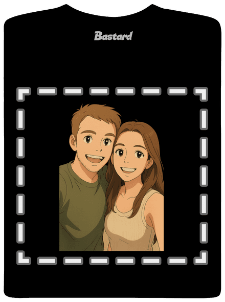 Ghibli efekt z vlastní fotky dětské tričko Black