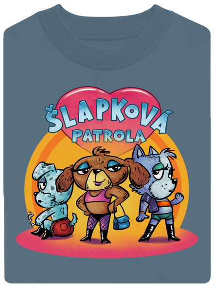Šlapková patrola unisex mikina bez kapuce Nordic Blue