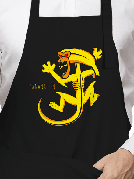 Bananalien zástěra Black