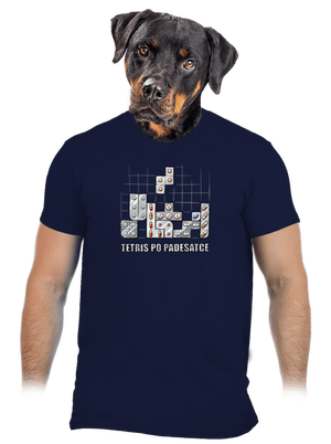 Tetris po padesátce  pánské tričko Navy