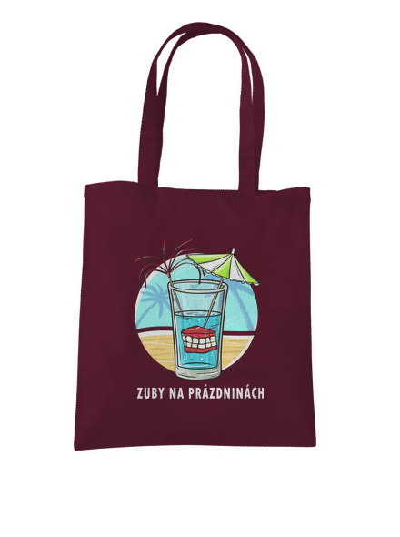 Zuby na prázdninách taška Burgundy