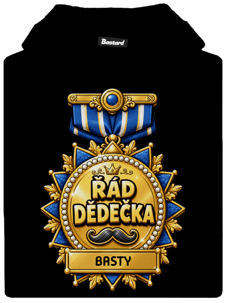 Řád dědečka dětská mikina klokanka Black