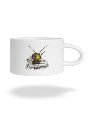 DJ cvrček hrnek makronka White