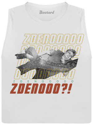 B18: Bába pod kořenem dámské tílko volné White