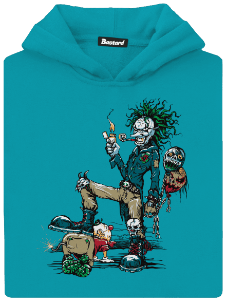 Evil Clown dětská mikina klokanka Hawaiian Blue