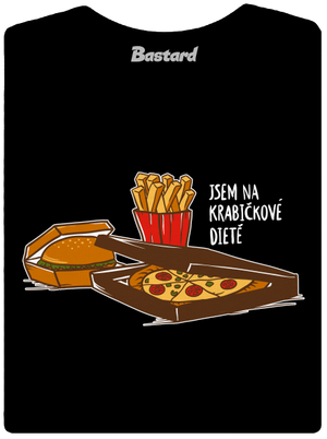 Krabičková dieta dámské tričko Black