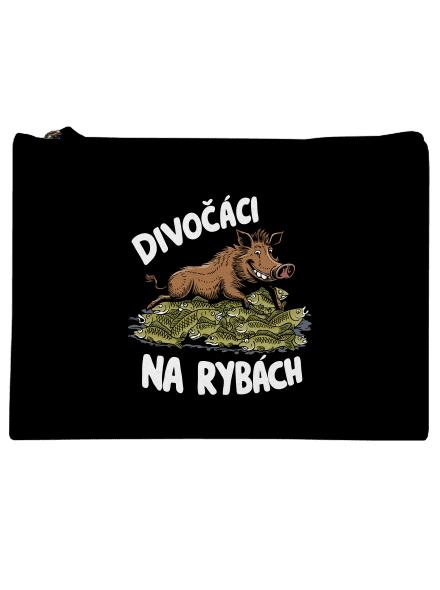 Divočáci na rybách taštička Black