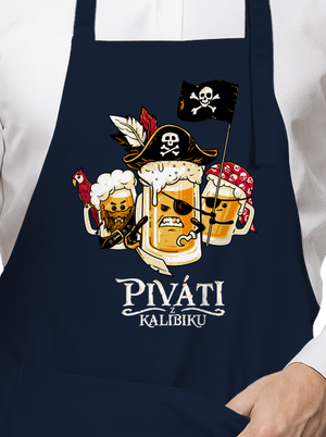 Piváti z Kalibiku zástěra Navy