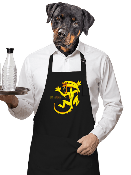 Bananalien zástěra Black