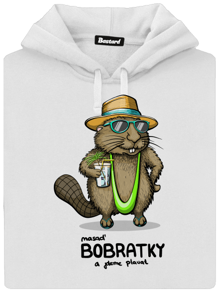 Bobratky dámská mikina klokanka White