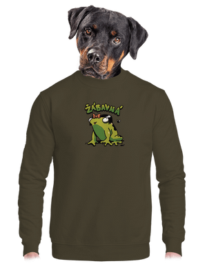 Žábavní unisex mikina bez kapuce Urban Khaki