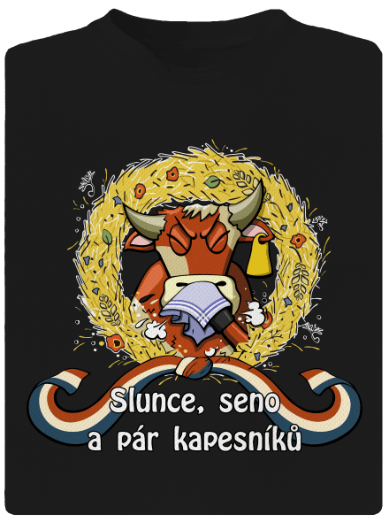 Slunce, seno a pár kapesníků dětské sportovní tričko Black
