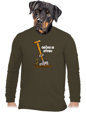 Občas si rýpnu pánské dlouhý rukáv Urban Khaki