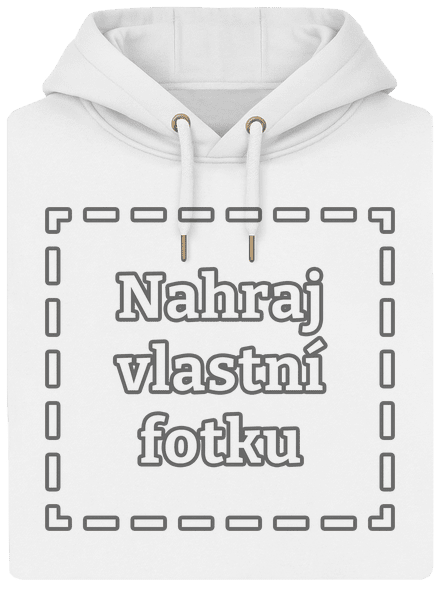 Vlastní potisk unisex mikina premium Snowwhite