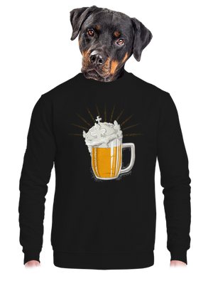 unisex mikina bez kapuce