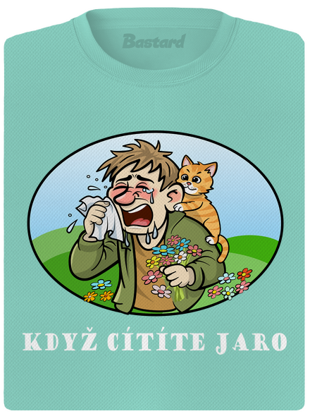 Cítíte jaro dámské sportovní tričko Mint Mal