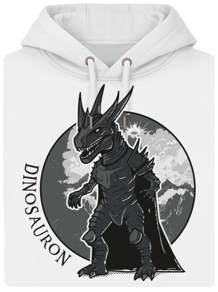 Dinosauron unisex mikina premium Snowwhite
