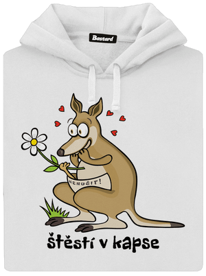 Štěstí v kapse dámská mikina klokanka White